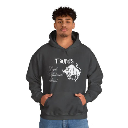 Unleash Celestial Vibes with Taurus Sign Hooded Sweatshirt - Hoodie