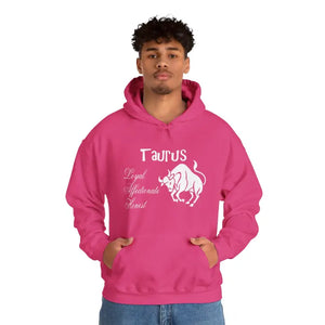 Taurus Sign Hooded Sweatshirt Celestial Comfort - Dipaliz - Hoodies