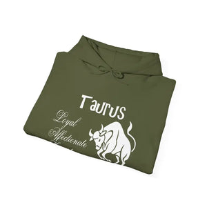 Taurus Sign Hooded Sweatshirt Celestial Comfort - Dipaliz - Hoodies