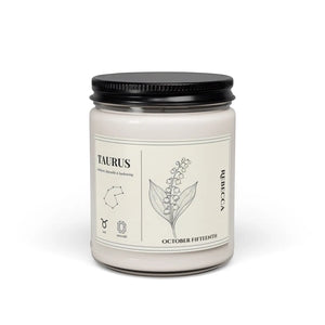 Custom Taurus Zodiac Soy Candle Personalized - Dipaliz - Candles