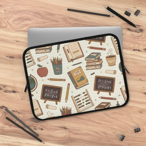 Cozy Teacher Classroom Pattern Laptop Sleeve - Dipaliz - Bags