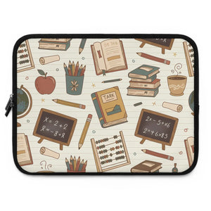 Cozy Teacher Classroom Pattern Laptop Sleeve - Dipaliz - Bags