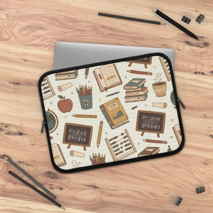 Cozy Teacher Classroom Pattern Laptop Sleeve - Dipaliz - Bags