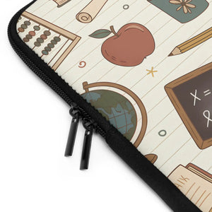 Cozy Teacher Classroom Pattern Laptop Sleeve - Dipaliz - Bags