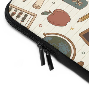 Cozy Teacher Classroom Pattern Laptop Sleeve - Dipaliz - Bags