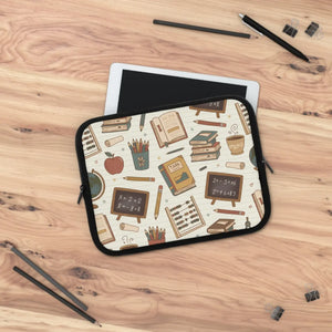 Cozy Teacher Classroom Pattern Laptop Sleeve - Dipaliz - Bags