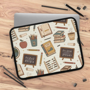 Cozy Teacher Classroom Pattern Laptop Sleeve - Dipaliz - Bags
