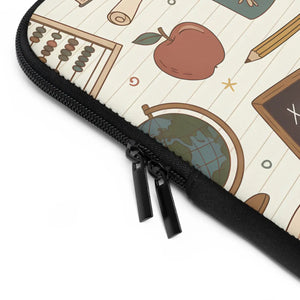 Cozy Teacher Classroom Pattern Laptop Sleeve - Dipaliz - Bags