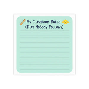 Teacher Note Pad – Classroom Rules Gift - Dipaliz - Sticky Notes