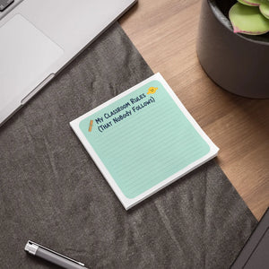 Teacher Note Pad – Classroom Rules Gift - Dipaliz - Sticky Notes