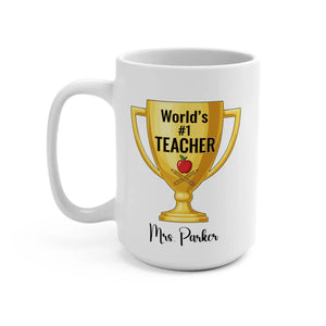 Funny Teacher Nutrition Facts Mug 15oz Ceramic - Dipaliz