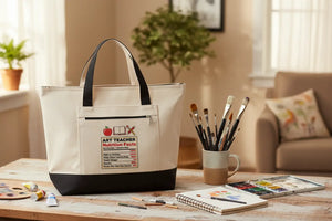 Durable Zippered Canvas Tote - Lesson Plans Design - Dipaliz - Bags