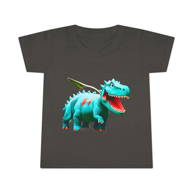 Teal Dinosaur Toddler T-shirt: Classic Fit for Little Explorers - Kids Clothes