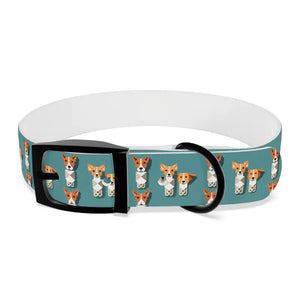 Teal Dream Dog Collar Stain Resistant Stylish Pet Gear - Dipaliz - m / Black Onyx / Tpu - Collars & Harnesses
