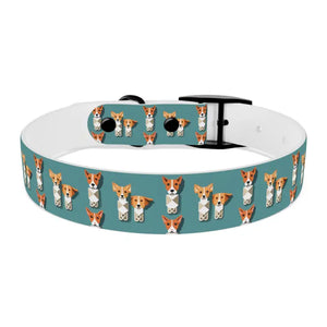 Teal Dream Dog Collar Stain Resistant Stylish Pet Gear - Dipaliz - Collars & Harnesses