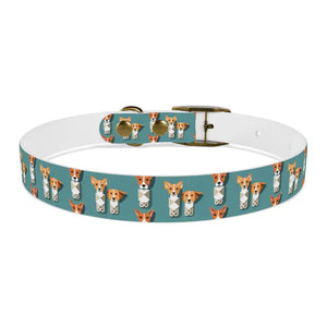 Teal Dream Dog Collar Stain Resistant Stylish Pet Gear - Dipaliz - Collars & Harnesses