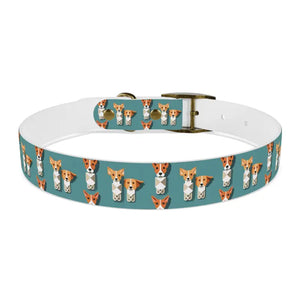 Teal Dream Dog Collar Stain Resistant Stylish Pet Gear - Dipaliz - Collars & Harnesses