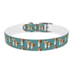 Teal Dream Dog Collar Stain Resistant Stylish Pet Gear - Dipaliz - Collars & Harnesses