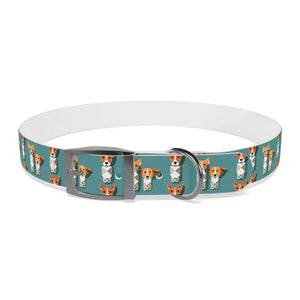 Teal Dream Dog Collar Stain Resistant Stylish Pet Gear - Dipaliz - Xl / Gun Metal / Tpu - Collars & Harnesses