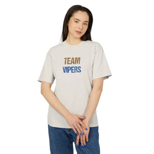 Custom Vipers Glitter Sports Tee Wide Ribbed Collar Dipaliz - T-shirt