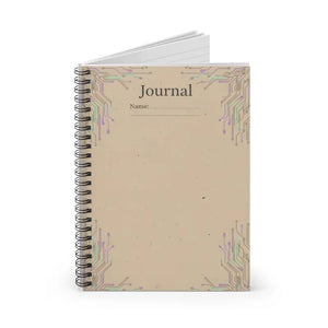 Paper Products - Tech Circuit Journal Spiral Notebook Ruled Lines - Dipaliz one Size
