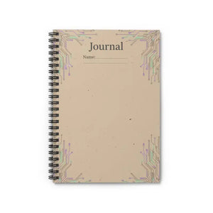 Paper Products - Tech Circuit Journal Spiral Notebook Ruled Lines - Dipaliz one Size