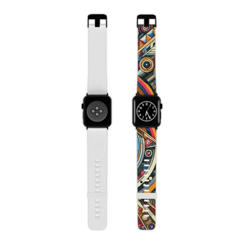 Tech-savvy Style Elastomer Apple Watch Band Bliss - 8’’ × 0.75’’ / 42 - 44 Mm / Black Accessories