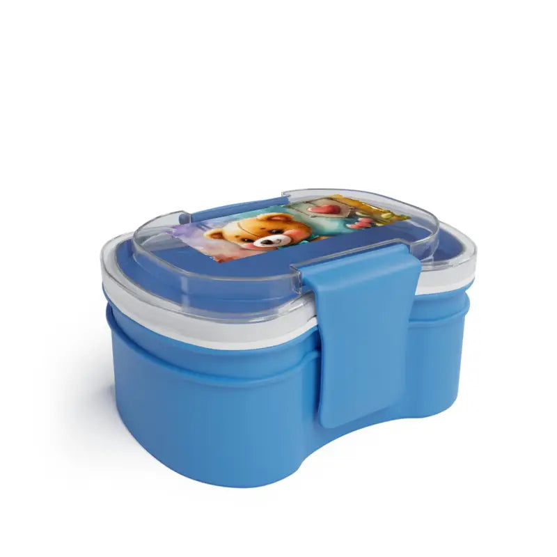 Teddy Bear Two Tier Bento Box: Your Portable Meal Mate - Accessories