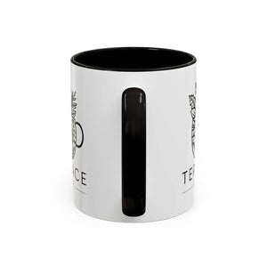Vibrant Terrace Cafe Mugs - High-fidelity Artwork Print - Dipaliz