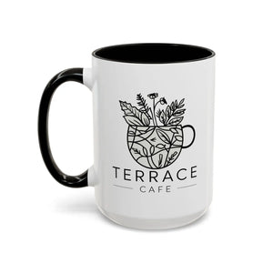 Vibrant Terrace Cafe Mugs - High-fidelity Artwork Print - Dipaliz