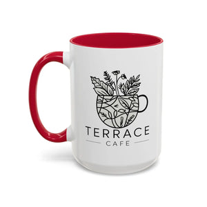 Vibrant Terrace Cafe Mugs - High-fidelity Artwork Print - Dipaliz