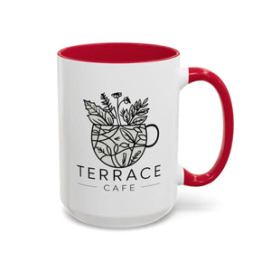 Vibrant Terrace Cafe Mugs - High-fidelity Artwork Print - Dipaliz