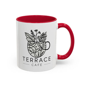 Vibrant Terrace Cafe Mugs - High-fidelity Artwork Print - Dipaliz