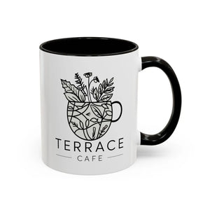 Vibrant Terrace Cafe Mugs - High-fidelity Artwork Print - Dipaliz