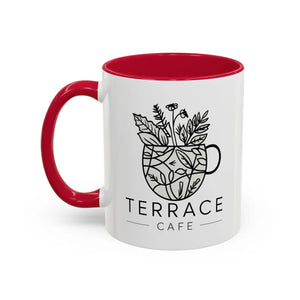 Vibrant Terrace Cafe Mugs - High-fidelity Artwork Print - Dipaliz