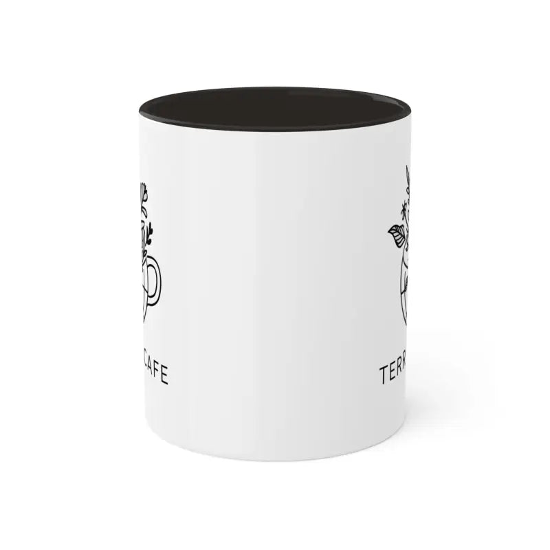 Brighten Mornings with Terrace Cafe’s Colorful Coffee Mugs! - 11oz / Black Mug