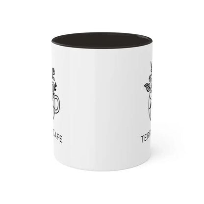 Brighten Mornings with Terrace Cafe’s Colorful Coffee Mugs! - 11oz / Black Mug