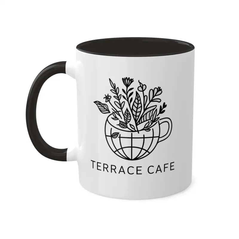 Brighten Mornings with Terrace Cafe’s Colorful Coffee Mugs! - 11oz / Black Mug