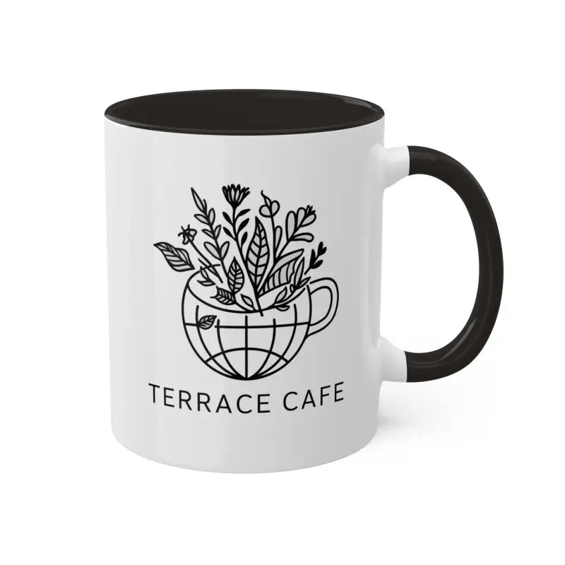 Brighten Mornings with Terrace Cafe’s Colorful Coffee Mugs! - 11oz / Black Mug