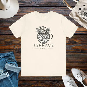 T-shirt - Terrace Cafe Unisex Jersey Short Sleeve Tee - Comfort Meets Style - Dipaliz