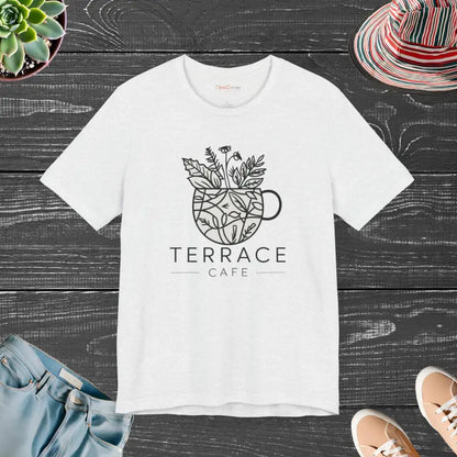 Upgrade your Style with Terrace Cafe Unisex Jersey Tee - Ash / s T-shirt