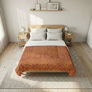 Medallion Cotton Comforter – Terracotta Ground - Dipaliz - Quilts & Comforters