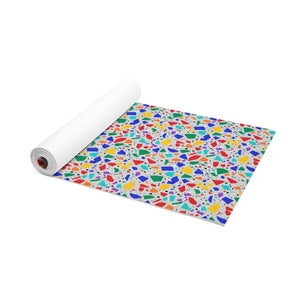 Foam Yoga Mat - Terrazzo Confetti Non-slip Colorful - Dipaliz - 24” x 72” - & Pilates Mats