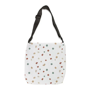 Bags - Terrazzo Dots Adjustable Tote Bag - Minimalist Everyday Style - Dipaliz