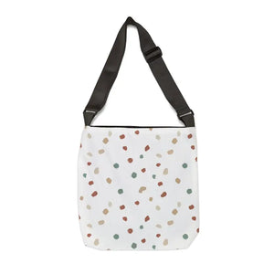 Bags - Terrazzo Dots Adjustable Tote Bag - Minimalist Everyday Style - Dipaliz