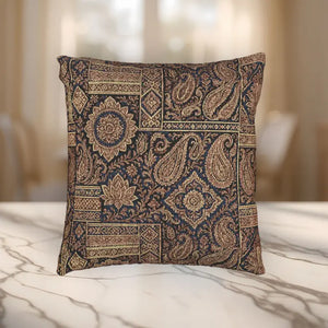 Textured Woven Pillow - Vibrant Bohemian Home Decor - Dipaliz - Artwork / 17’’ × 18’’ - Throw Pillows