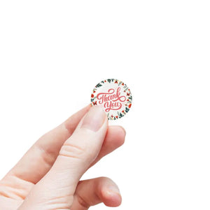 Sticker Label Rolls Enchanting Floral Thank you Design - Dipaliz - Labels & Tags