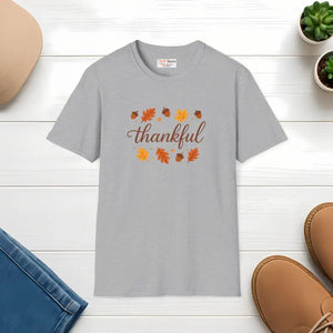 Thankful Autumn Tee Softstyle Cozy Fall Fashion Gift - Dipaliz - Sport Grey / s - T-shirts