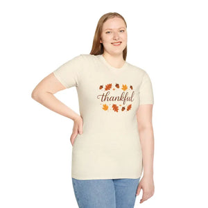 Thankful Autumn Tee Softstyle Cozy Fall Fashion Gift - Dipaliz - T-shirts