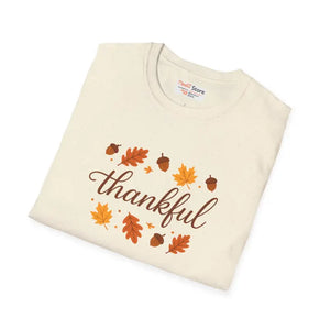 Thankful Autumn Tee Softstyle Cozy Fall Fashion Gift - Dipaliz - T-shirts